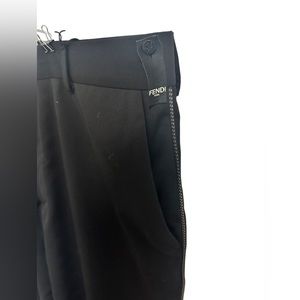 Fendi trousers black size 54 with detailing/trim